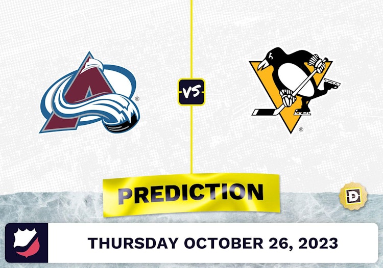 Avalanche vs. Penguins Prediction and Odds - October 26, 2023