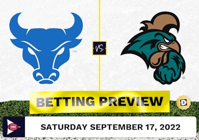 Buffalo vs. Coastal Carolina CFB Prediction and Odds - Sep 17, 2022