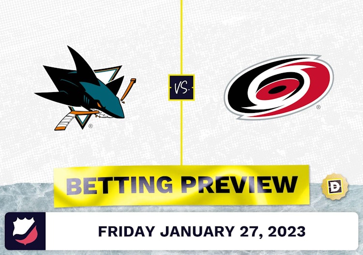 Sharks vs. Hurricanes Prediction and Odds - Jan 27, 2023