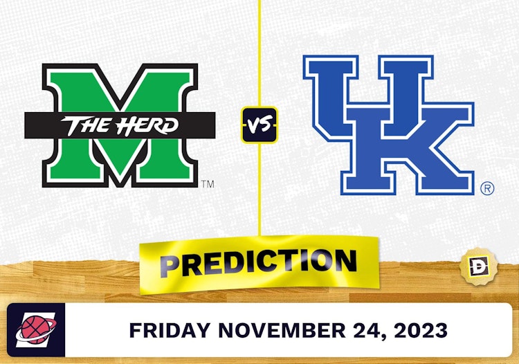 Marshall vs. Kentucky Basketball Prediction - November 24, 2023
