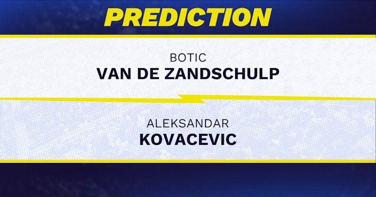 Botic Van de Zandschulp vs Aleksandar Kovacevic Tennis Prediction.