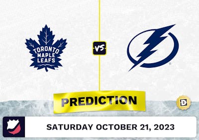 Maple Leafs vs. Lightning Prediction and Odds - October 21, 2023