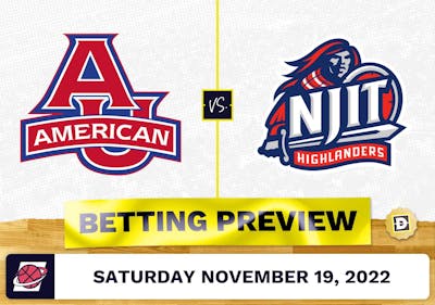 American University vs. N.J.I.T. CBB Prediction and Odds - Nov 19, 2022