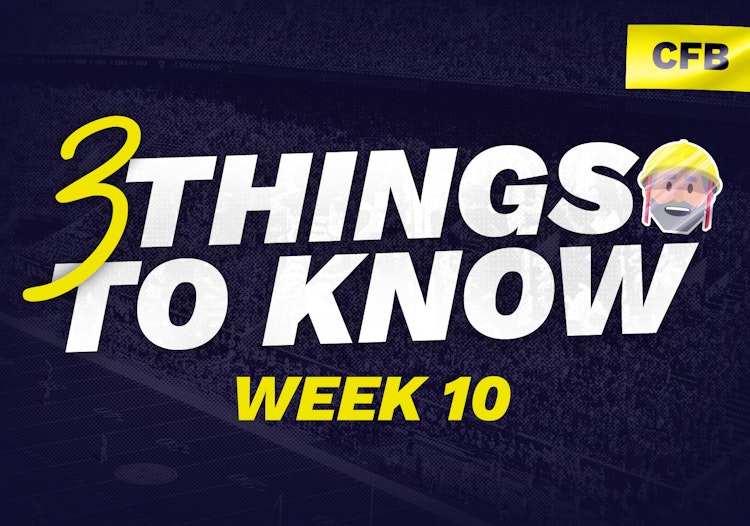 College Football Betting: Three Things To Know Heading Into Week 10 of the 2022 Season