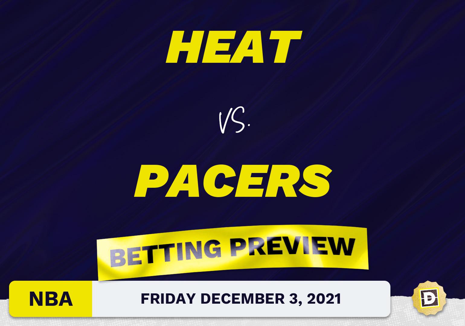 Heat vs. Pacers Predictions and Odds - Dec 3, 2021