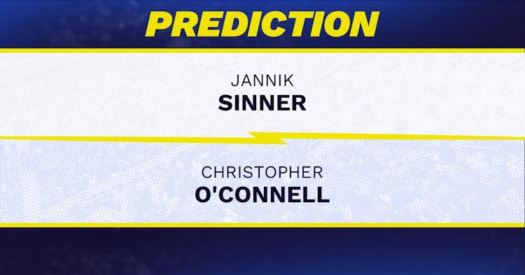 Jannik Sinner vs Christopher O'Connell Tennis Prediction.