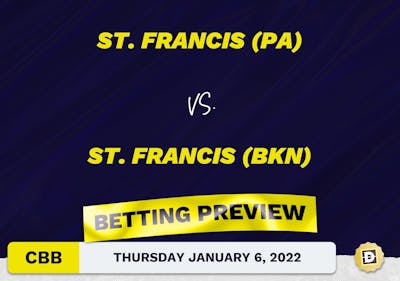 St. Francis (PA) vs. St. Francis (BKN) CBB Predictions and Odds - Jan 6, 2022