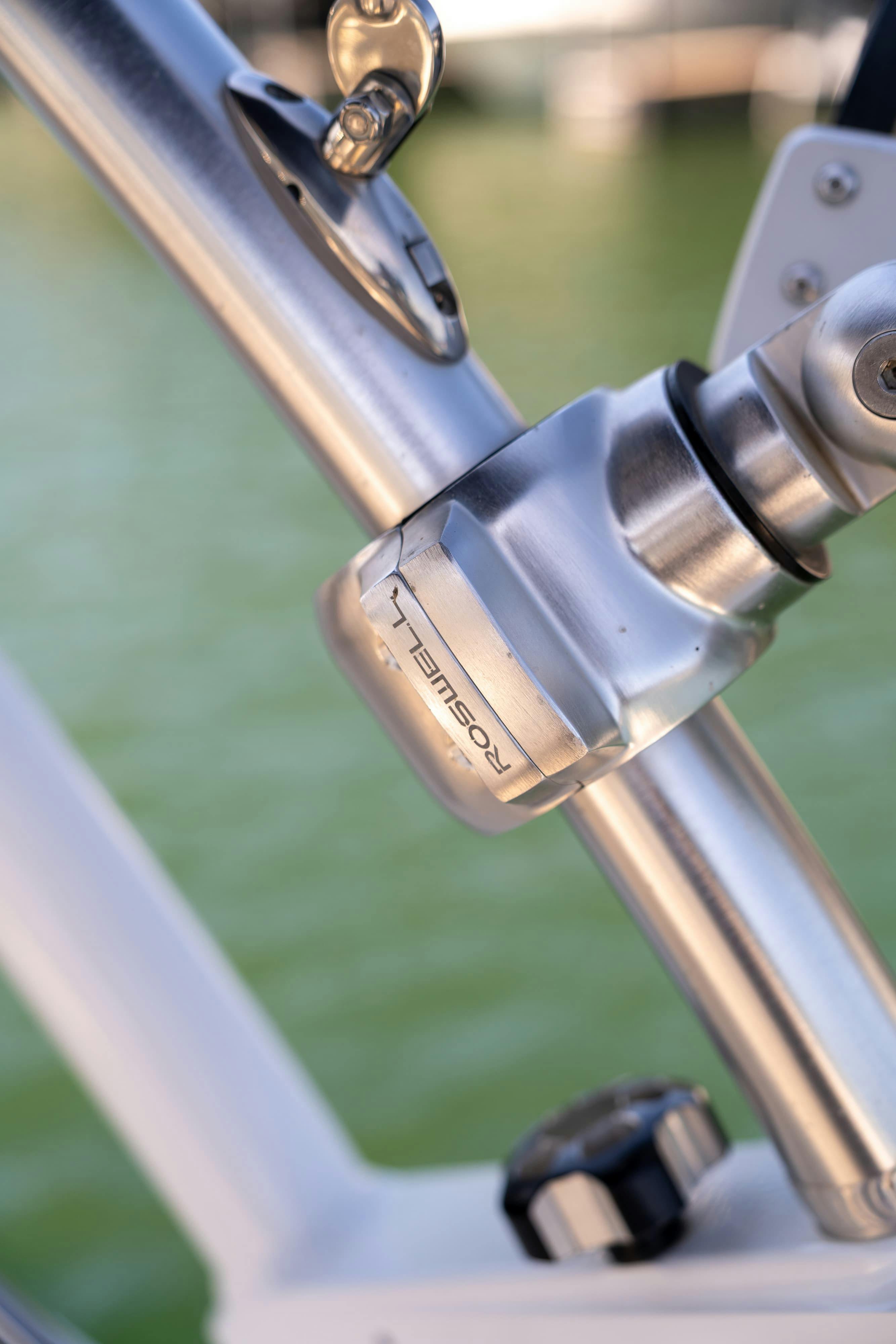 Roswell wakeboard storage in a 2018 Cobalt R7 Surf boat in Lakeway, TX.