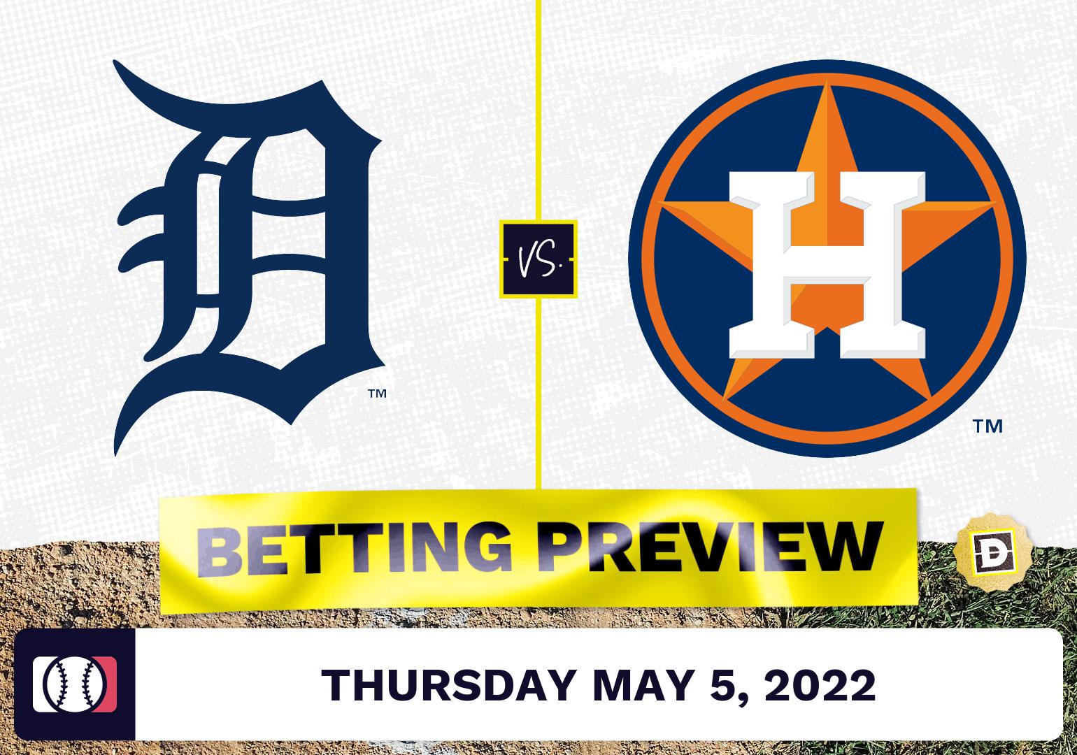 Tigers vs. Astros Prediction and Odds - May 5, 2022