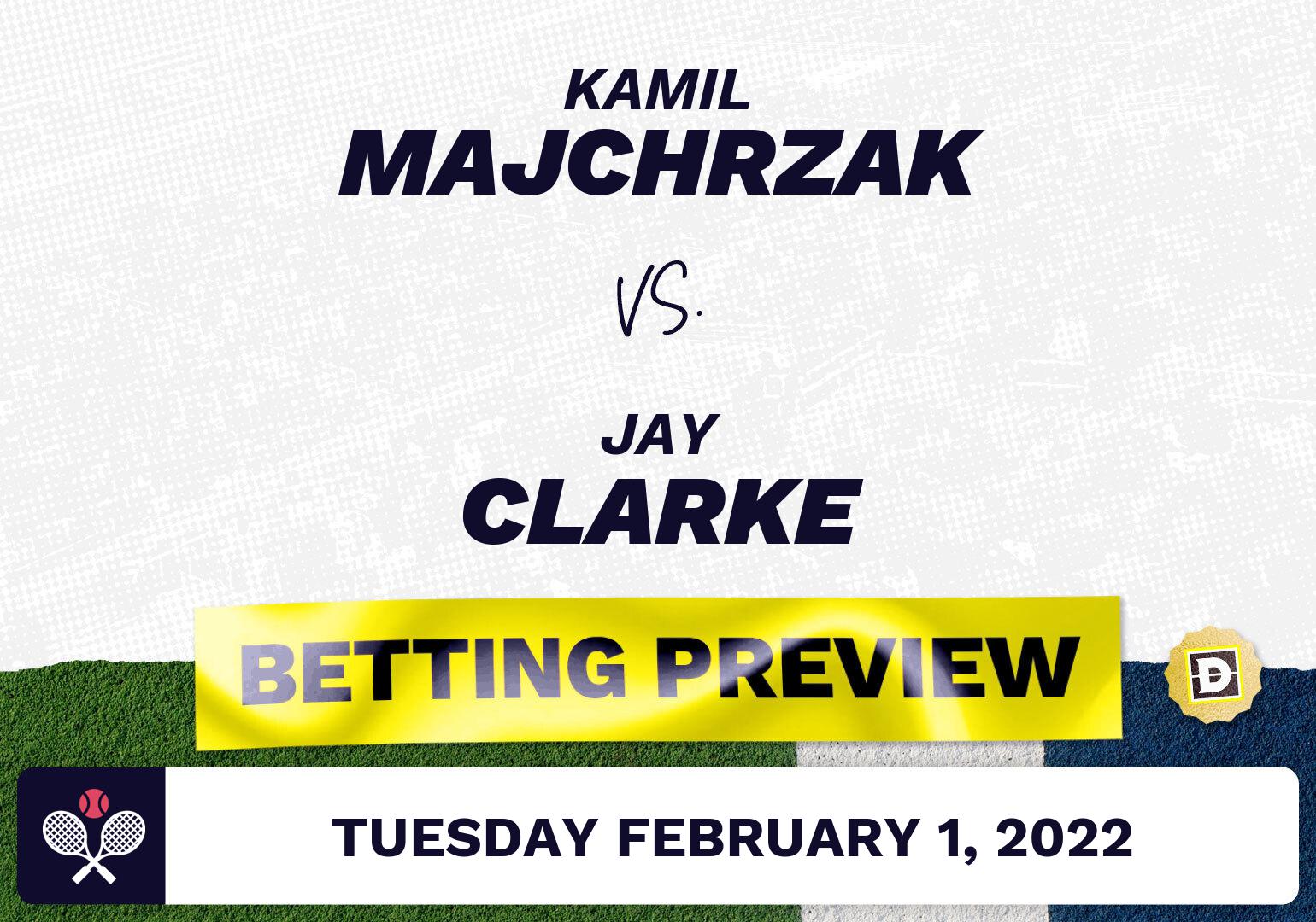 Kamil Majchrzak vs. Jay Clarke Predictions - Feb 1, 2022
