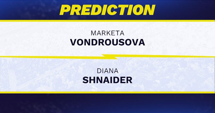 Marketa Vondrousova vs Diana Shnaider Tennis Prediction.