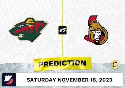Wild vs. Senators Prediction and Odds - November 18, 2023
