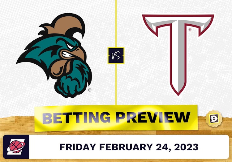 Coastal Carolina vs. Troy CBB Prediction and Odds - Feb 24, 2023