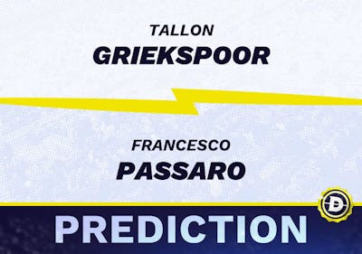 Tallon Griekspoor vs. Francesco Passaro Prediction, Odds, Picks for ATP Italian Open 2024