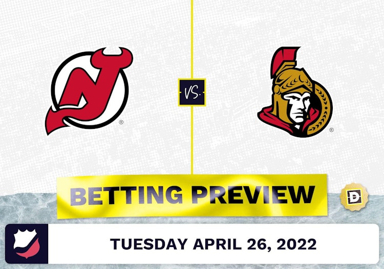 Devils vs. Senators Prediction and Odds - Apr 26, 2022