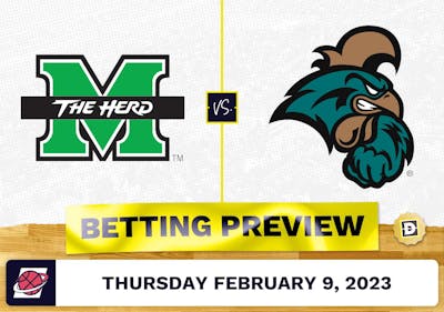 Marshall vs. Coastal Carolina CBB Prediction and Odds - Feb 9, 2023