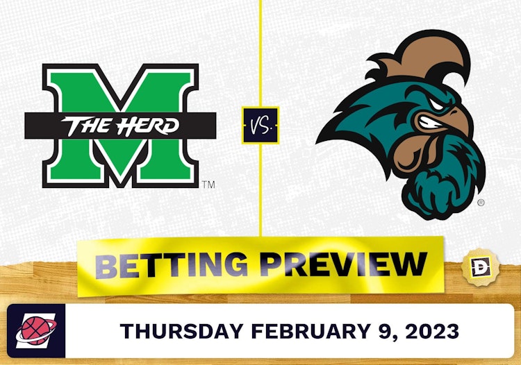 Marshall vs. Coastal Carolina CBB Prediction and Odds - Feb 9, 2023