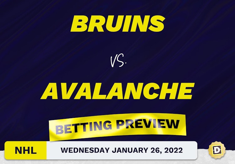 Bruins vs. Avalanche Predictions and Odds - Jan 26, 2022
