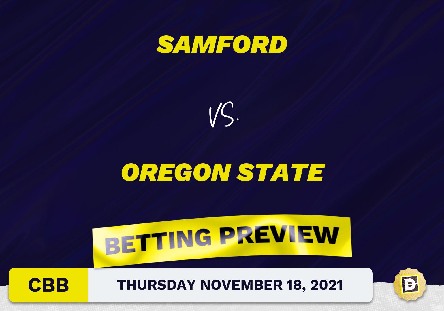 Samford vs. Oregon State CBB Predictions and Odds - Nov 18, 2021