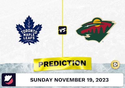 Maple Leafs vs. Wild Prediction and Odds - November 19, 2023
