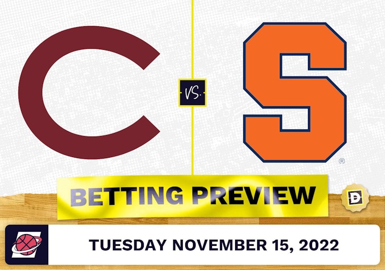 Colgate vs. Syracuse CBB Prediction and Odds - Nov 15, 2022