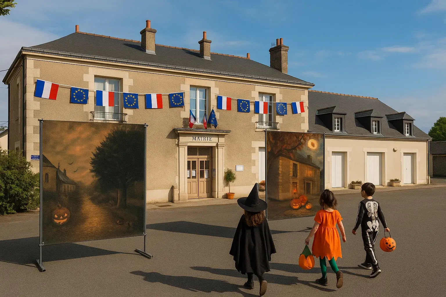 Drapeaux & banderole mesh Halloween