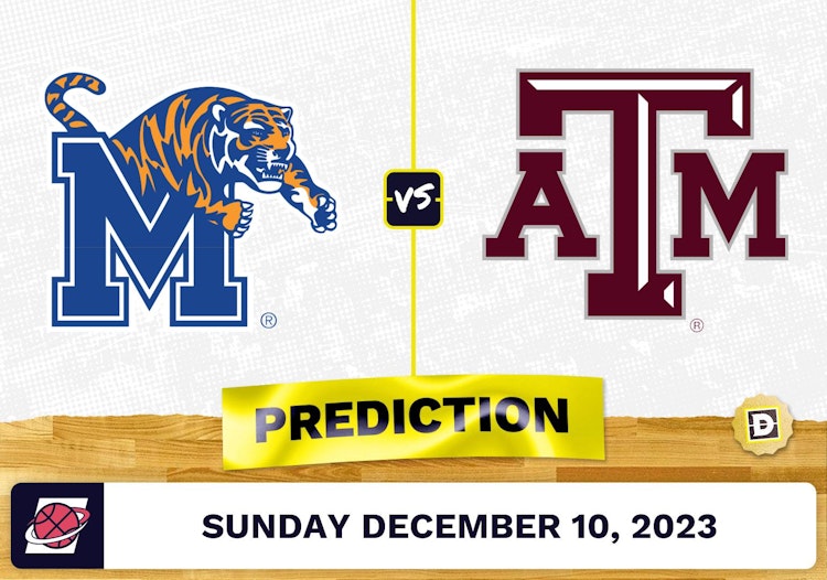 Memphis vs. Texas A&M Basketball Prediction - December 10, 2023