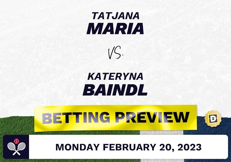 Tatjana Maria vs. Kateryna Baindl Predictions - Feb 21, 2023