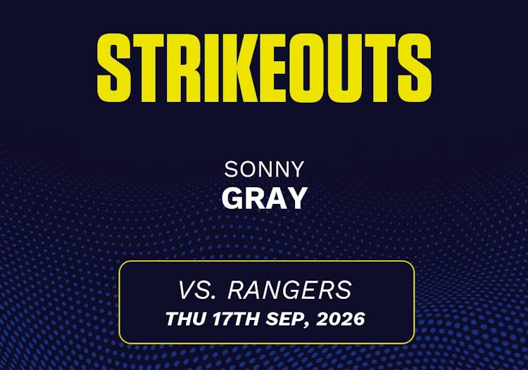 Sonny Gray projected stats for Thursday, September 17, 2026.