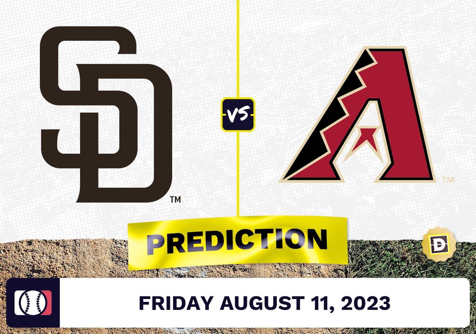 Padres vs. Diamondbacks Prediction for MLB Friday [8/11/2023]