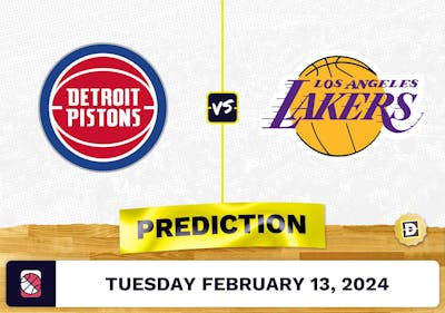 Detroit Pistons vs. Los Angeles Lakers Prediction, Odds, NBA Picks [2/13/2024]