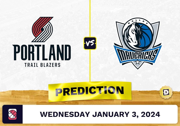 Portland Trail Blazers vs. Dallas Mavericks Prediction, Odds, NBA Picks  [1/3/2024]