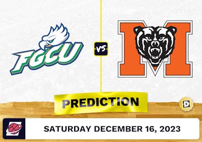 Florida Gulf Coast vs. Mercer Prediction, Odds, Picks for College Basketball Saturday [12/16/2023]