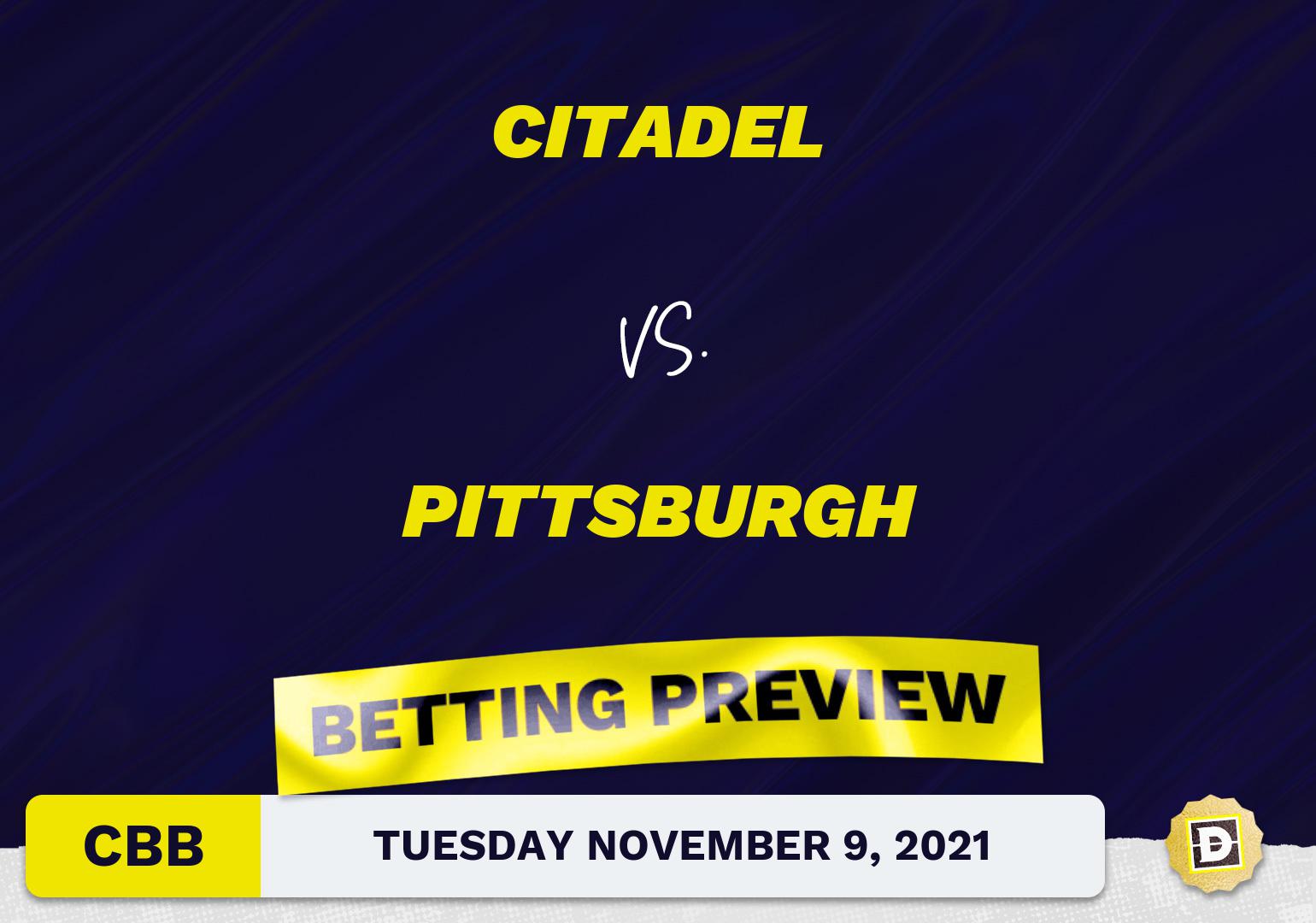 Citadel vs. Pittsburgh CBB Predictions and Odds - Nov 9, 2021