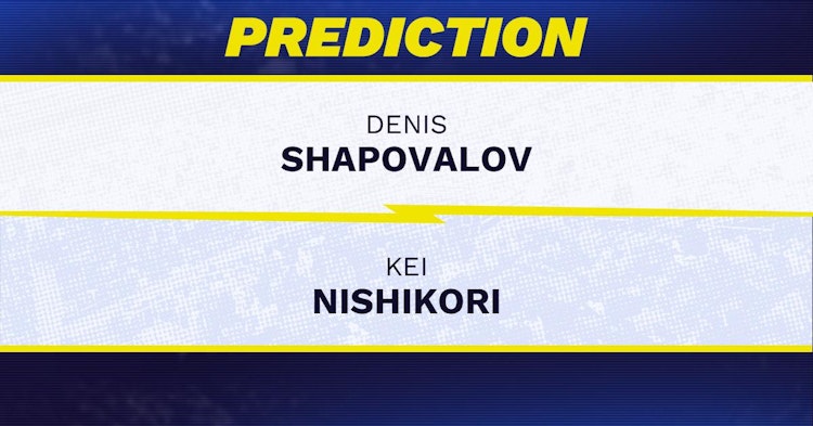 Denis Shapovalov vs Kei Nishikori Tennis Prediction.
