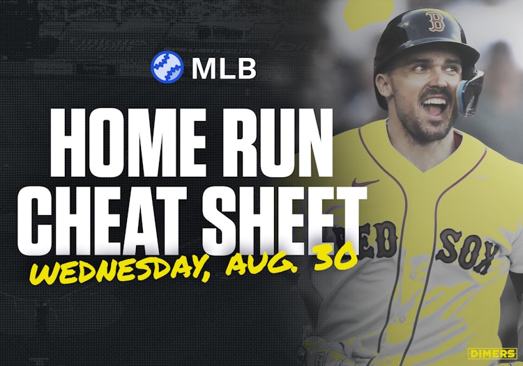 Home Run Cheat Sheet - HR Data, Stats, Matchups and More - Wednesday, August 30