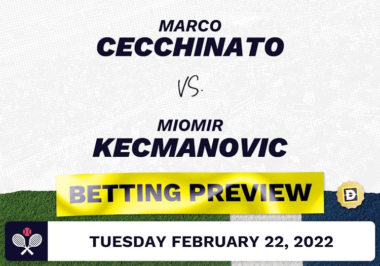 Marco Cecchinato vs. Miomir Kecmanovic Predictions - Feb 22, 2022