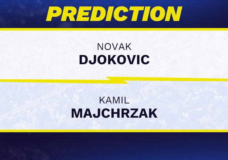Novak Djokovic vs Kamil Majchrzak Tennis Prediction.