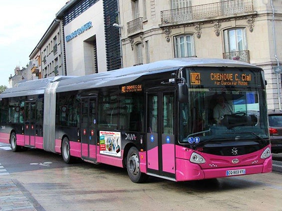 affichage de coté de bus