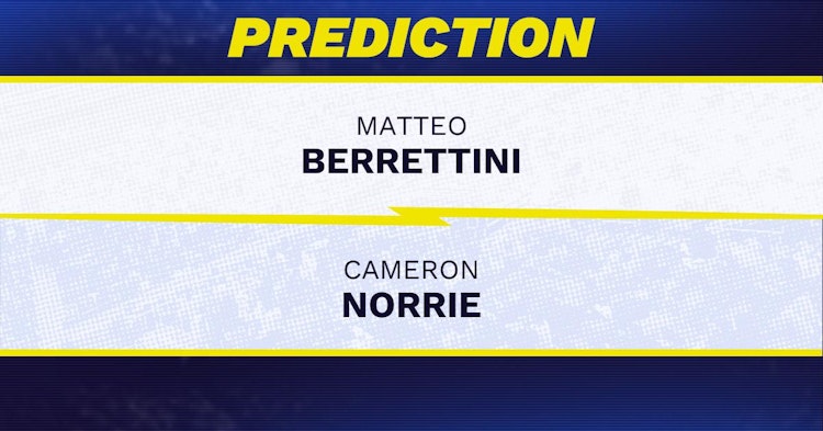 Matteo Berrettini vs Cameron Norrie Tennis Prediction.