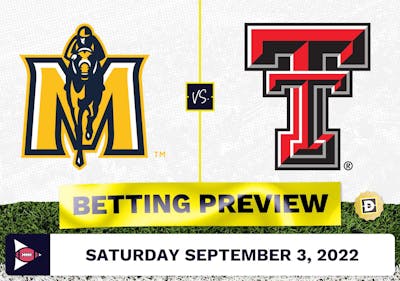 Murray vs. Texas Tech CFB Prediction and Odds - Sep 3, 2022