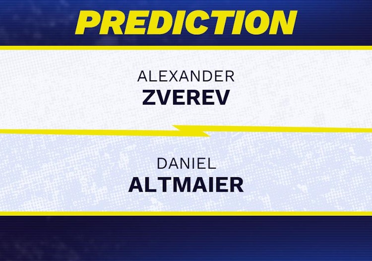 Alexander Zverev vs Daniel Altmaier Tennis Prediction.