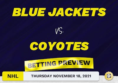 Blue Jackets vs. Coyotes Predictions and Odds - Nov 18, 2021