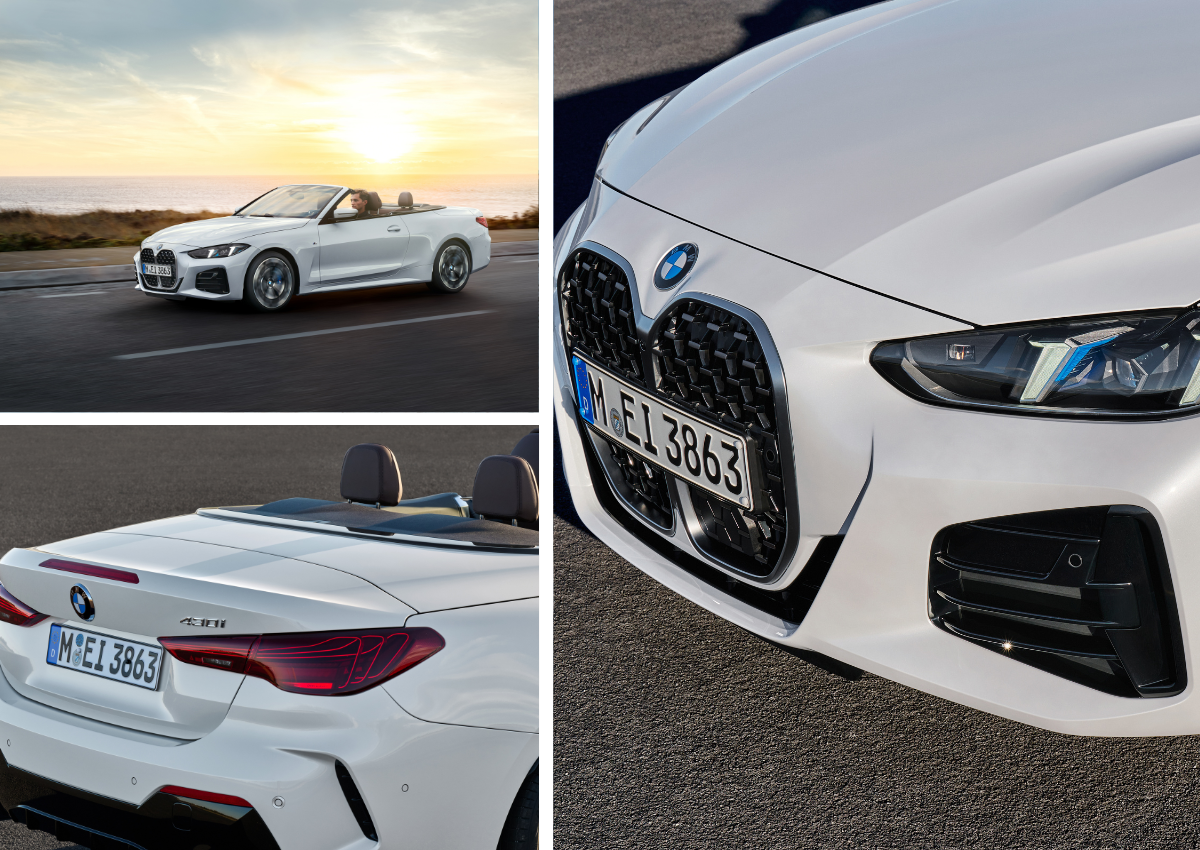 Das Exterieur des BMW 4er Cabrio.