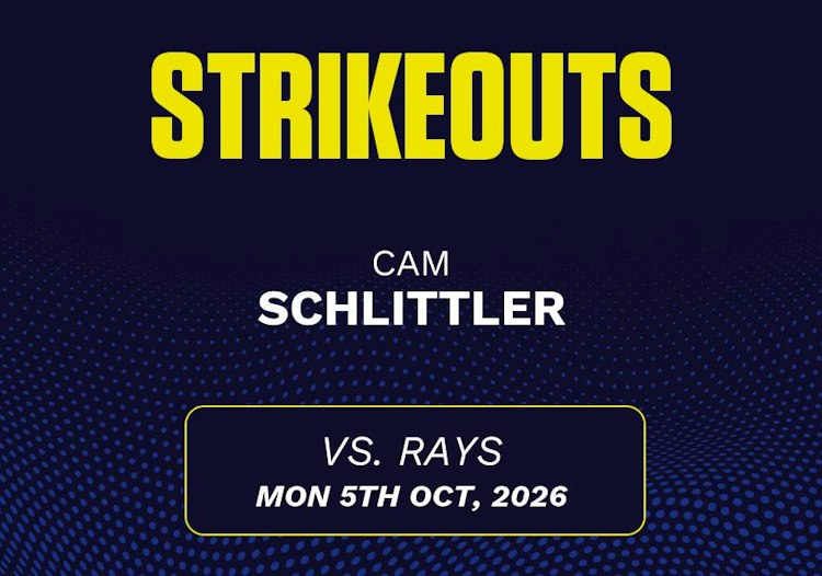 Cam Schlittler projected stats for Monday, October 5, 2026.