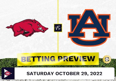 Arkansas vs. Auburn CFB Prediction and Odds - Oct 29, 2022