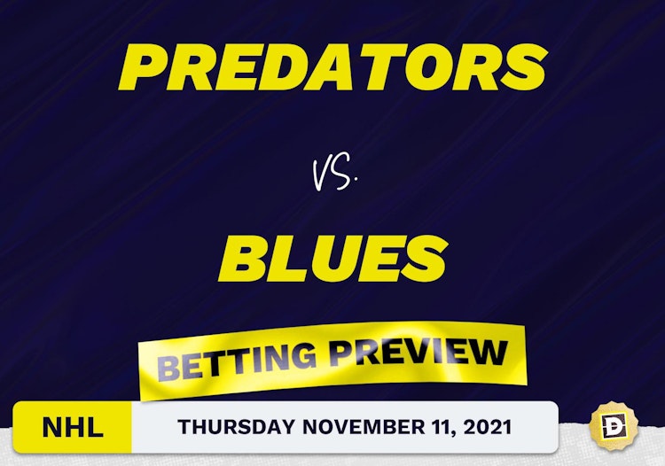 Predators vs. Blues Predictions and Odds - Nov 11, 2021