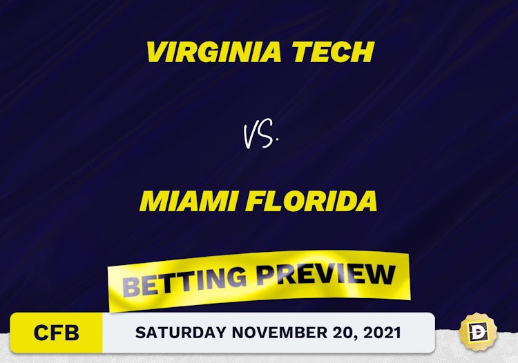 Virginia Tech vs. Miami Florida CFB Predictions and Odds - Nov 20, 2021