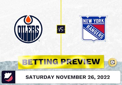 Oilers vs. Rangers Prediction and Odds - Nov 26, 2022
