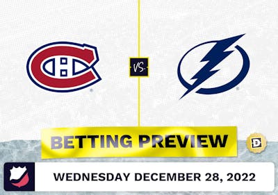 Canadiens vs. Lightning Prediction and Odds - Dec 28, 2022